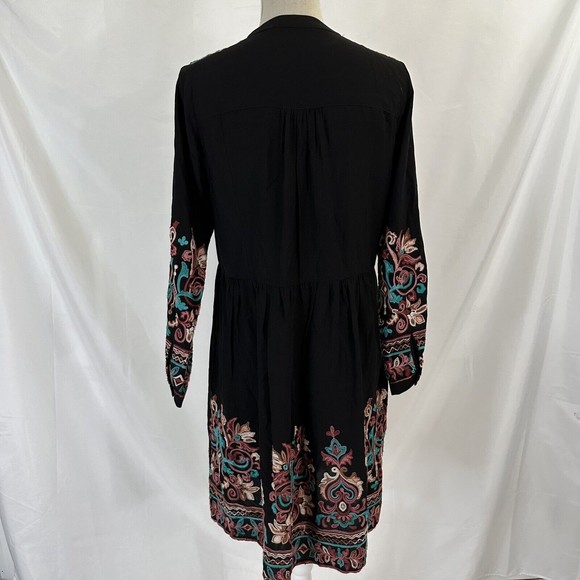 Anthropologie Floreat Avery SMALL Embroidered Boho Dress As Seen On TV - Picture 6 of 8
